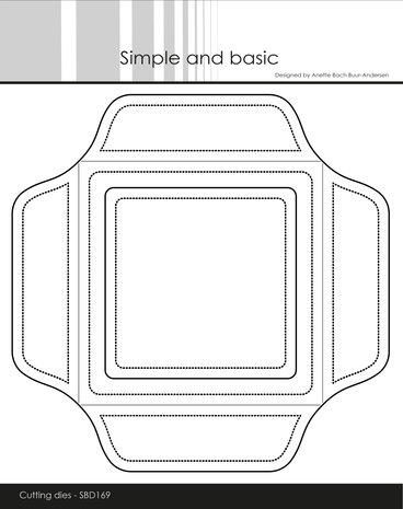 Simple and Basic Envelope 10x10cm Cutting Dies (SBD169) (DISCONTINUED)