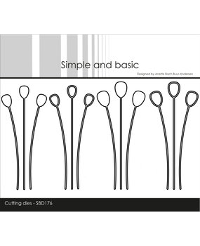 Simple and Basic Decorative Drop Branches Cutting Dies (SBD176) (DISCONTINUED)