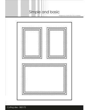 Simple and Basic A6 Card Front 2 Cutting Dies (SBD172) (DISCONTINUED)