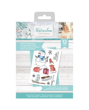 Crafter's Companion Watercolour Christmas Clear Stamps Winter Wonderland (S-WC-ST-WINWO) (OUTLET)