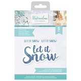 Crafter's Companion Watercolour Christmas Stamp & Die Let It Snow (S-WC-STD-LETSN) (OUTLET)