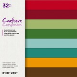 Crafter's Companion Happy Holidays 8x8 Inch Textured Cardstock (CC-PAD8-HAPHOLSO) (OUTLET)