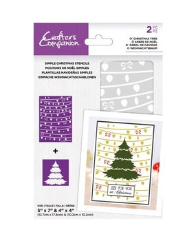 Crafter's Companion O' Christmas Tree Simple Christmas Stencils (CC-STEN-OCTREE) (OUTLET)