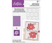 Crafter's Companion Perfect Poinsettias Simple Christmas Stencils (CC-STEN-PPOIN)