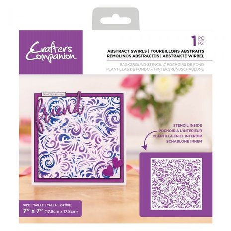 Crafter's Companion Abstract Swirls Background Stencils (CC-STEN-ABSSW) (OUTLET) Crafter's Companion Abstract Swirls Background Stencils (CC-STEN-ABSSW) (OUTLET)