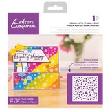 Crafter's Companion Polka Dots Background Stencils (CC-STEN-POLDOT) (OUTLET)