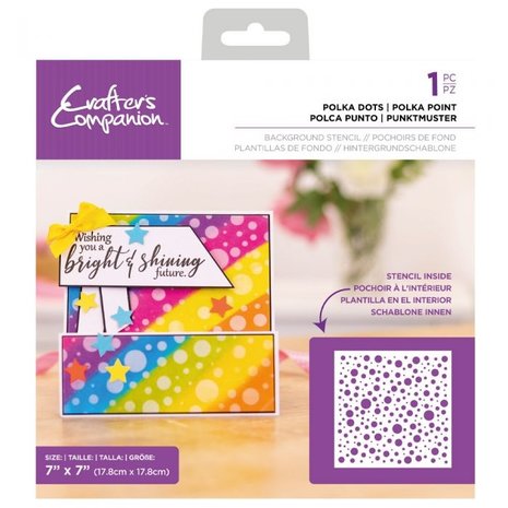 Crafter's Companion Polka Dots Background Stencils (CC-STEN-POLDOT) (OUTLET) Crafter's Companion Polka Dots Background Stencils (CC-STEN-POLDOT) (OUTLET)