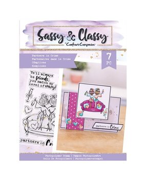 Crafter's Companion Sassy & Classy Clear Stamps Partners In Crime (SAC-STP-PARCR) (OUTLET) Crafter's Companion Sassy & Classy Clear Stamps Partners In Crime (SAC-STP-PARCR) (OUTLET)