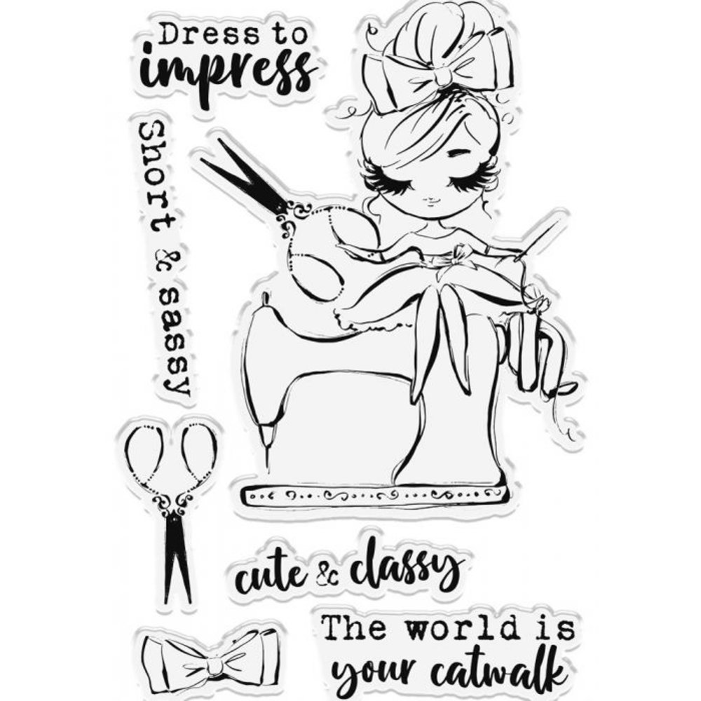 Sassy And Classy Clear Stamps Dress To Impress Sac Stp Dreti Craftlines B V