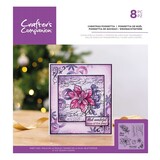 Crafter's Companion Christmas Poinsettia Clear Stamps (CC-ST-CA-CHPO) (OUTLET)