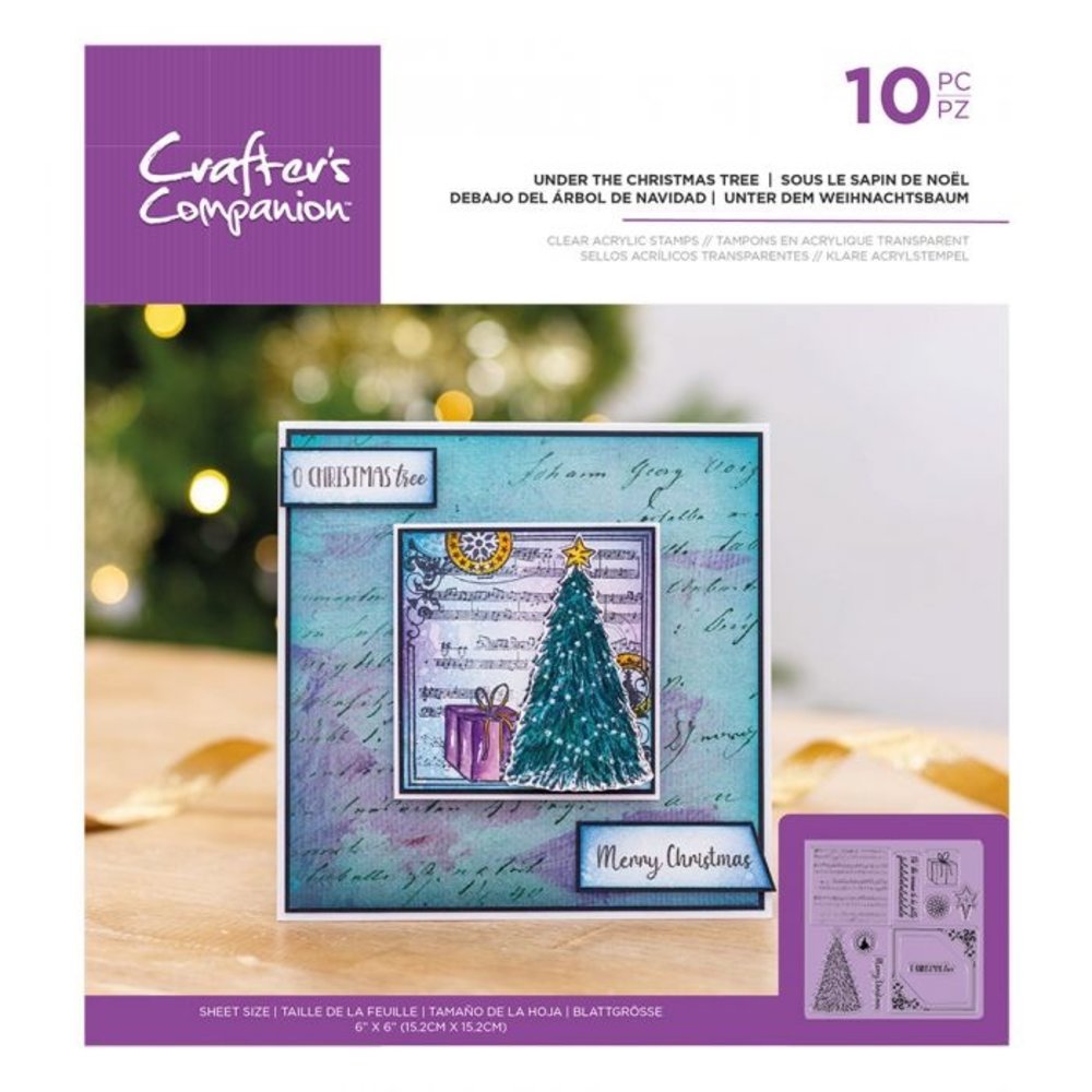 Crafter's Companion Under the Christmas Tree Clear Stamps (CC-ST-CA-UTCT) (OUTLET)