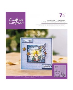 Crafter's Companion Vintage Angel Clear Stamps (CC-ST-CA-VANG) (OUTLET)