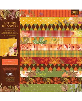 Crafter's Companion Autumn Blessings Collection 12x12 Inch Paper Pad (NG-AUT-PAD12) (OUTLET)