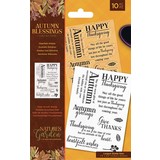 Crafter's Companion Autumn Blessings Collection Clear Stamps Heartfelt Wishes (NG-AUT-ST-HEAW) (OUTLET)