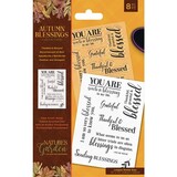 Crafter's Companion Autumn Blessings Collection Clear Stamps Thankful & Blessed (NG-AUT-ST-THAN) (OUTLET)