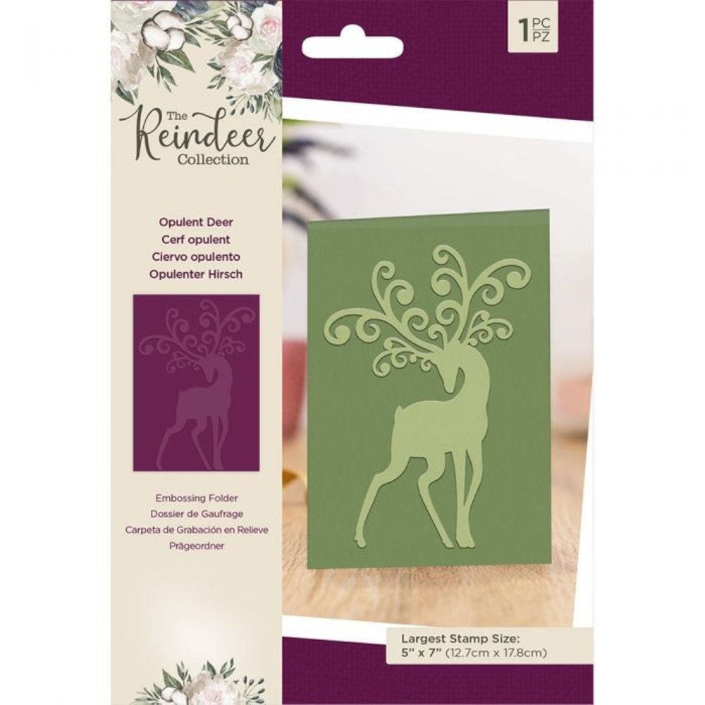 Crafter's Companion The Reindeer Collection Embossing Folder Opulent Deer (TRC-EF5-OPDE) (OUTLET) Crafter's Companion The Reindeer Collection Embossing Folder Opulent Deer (TRC-EF5-OPDE) (OUTLET)