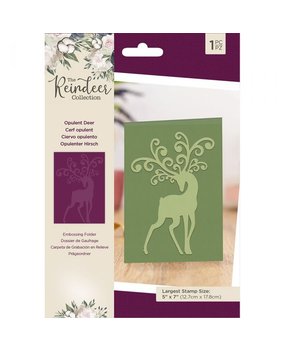 Crafter's Companion The Reindeer Collection Embossing Folder Opulent Deer (TRC-EF5-OPDE) (OUTLET)