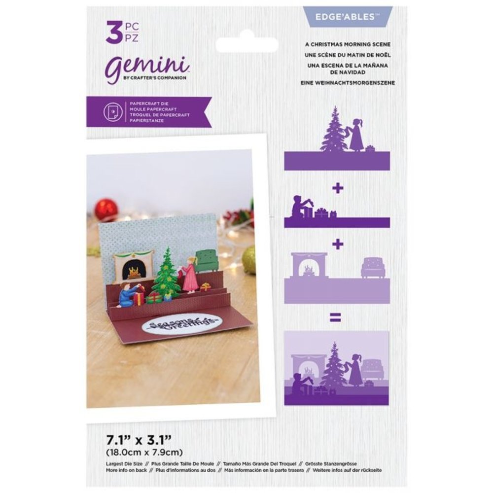 Gemini A Christmas Morning Scene Edge'ables Dies (GEM-MD-EDG-CMSC) (DISCONTINUED)