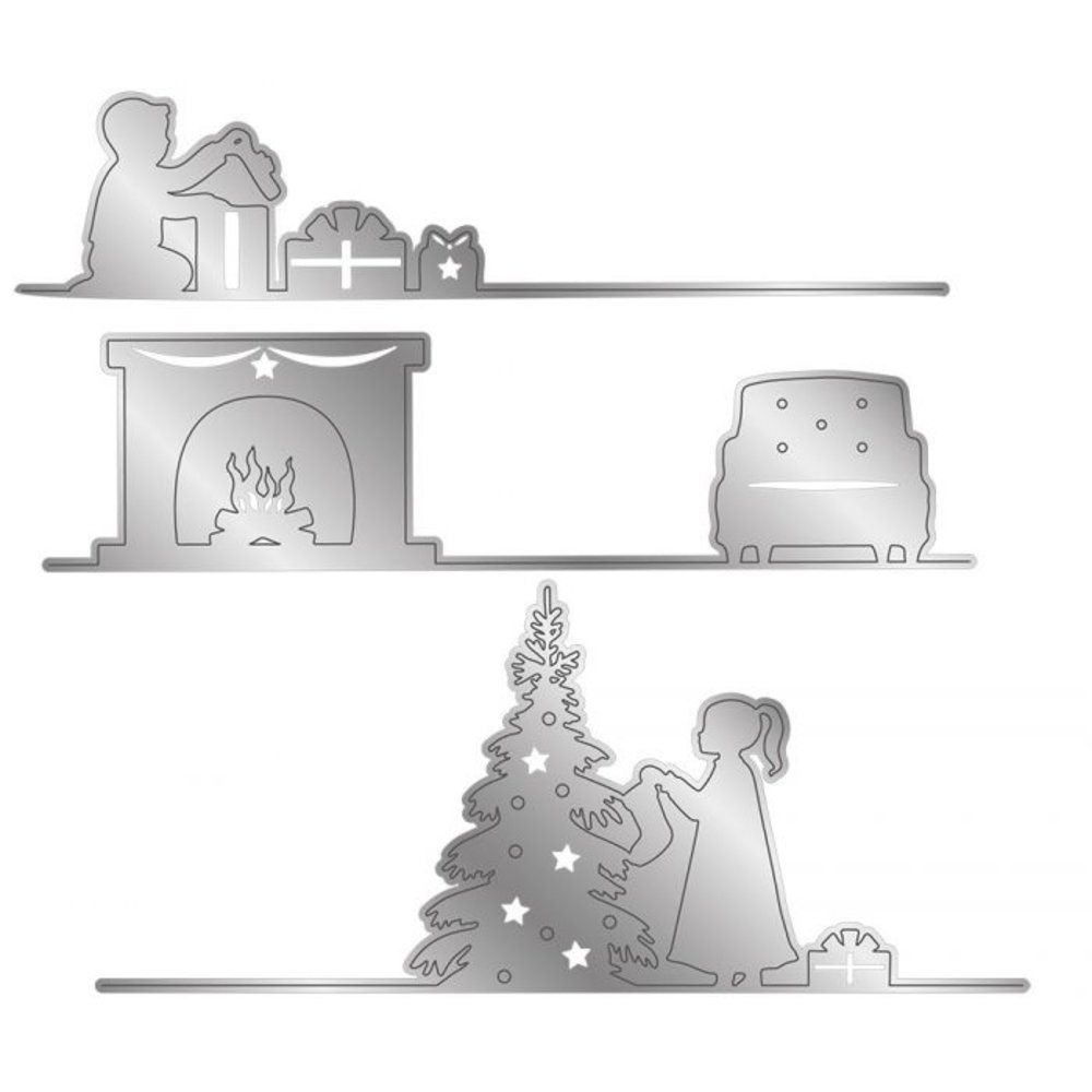 Gemini A Christmas Morning Scene Edge'ables Dies (GEM-MD-EDG-CMSC) (DISCONTINUED)