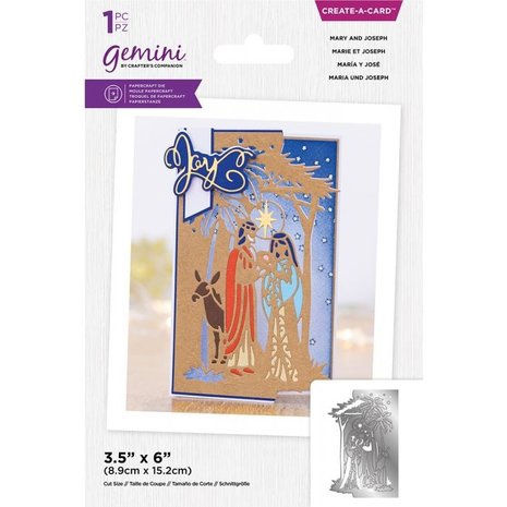 Gemini Christmas Scene Edge Mary and Joseph Create-a-Card Dies (GEM-MD-CAD-MARJO) (DISCONTINUED)
