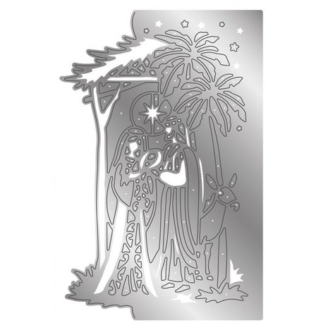 Gemini Christmas Scene Edge Mary and Joseph Create-a-Card Dies (GEM-MD-CAD-MARJO) (DISCONTINUED)