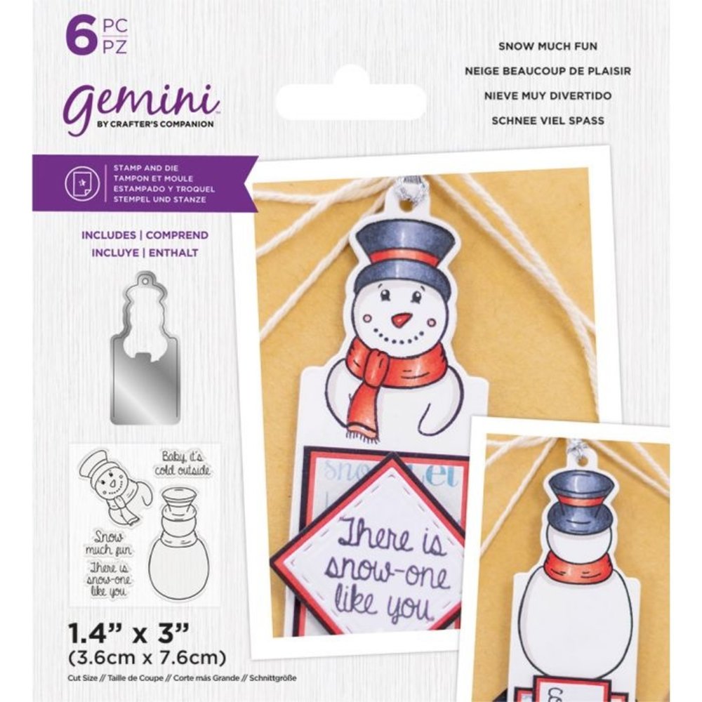 Gemini Snow Much Fun Stamp & Die (GEM-STD-SMF) (OUTLET) Gemini Snow Much Fun Stamp & Die (GEM-STD-SMF) (OUTLET)