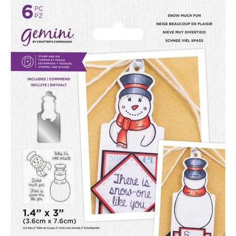 Gemini Snow Much Fun Stamp & Die (GEM-STD-SMF) (OUTLET) Gemini Snow Much Fun Stamp & Die (GEM-STD-SMF) (OUTLET)