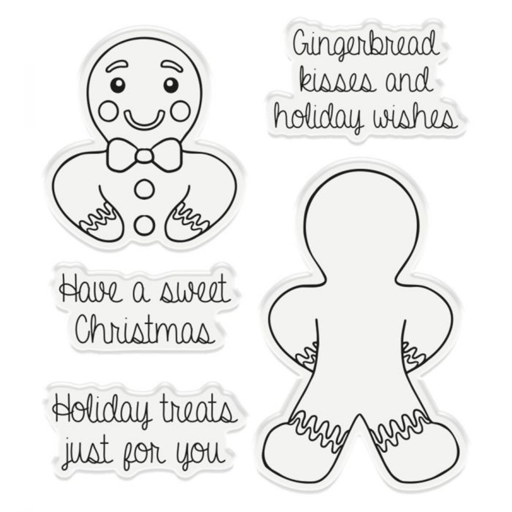 Gemini Gingerbread Wishes Stamp & Die (GEM-STD-GIWI) (OUTLET)