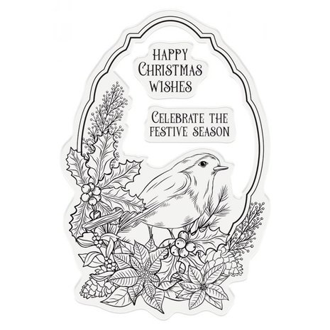 Gemini Happy Christmas Wishes Stamp & Die (GEM-STD-HACHWI) (DISCONTINUED)