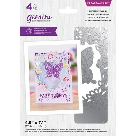 Gemini Butterfly Wishes Create-a-Card Dies (GEM-MD-CAD-BUTW) (DISCONTINUED) Gemini Butterfly Wishes Create-a-Card Dies (GEM-MD-CAD-BUTW) (DISCONTINUED)