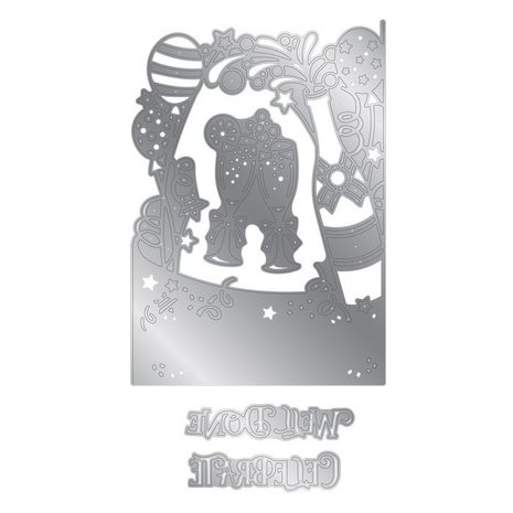 Gemini Raise your Glasses Create-a-Card Dies (GEM-MD-CAD-RAYG) (DISCONTINUED)