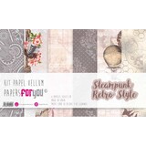 Papers For You Steampunk Retro Style Vellum Paper Pack (6pcs) (PFY-4051) (DISCONTINUED)