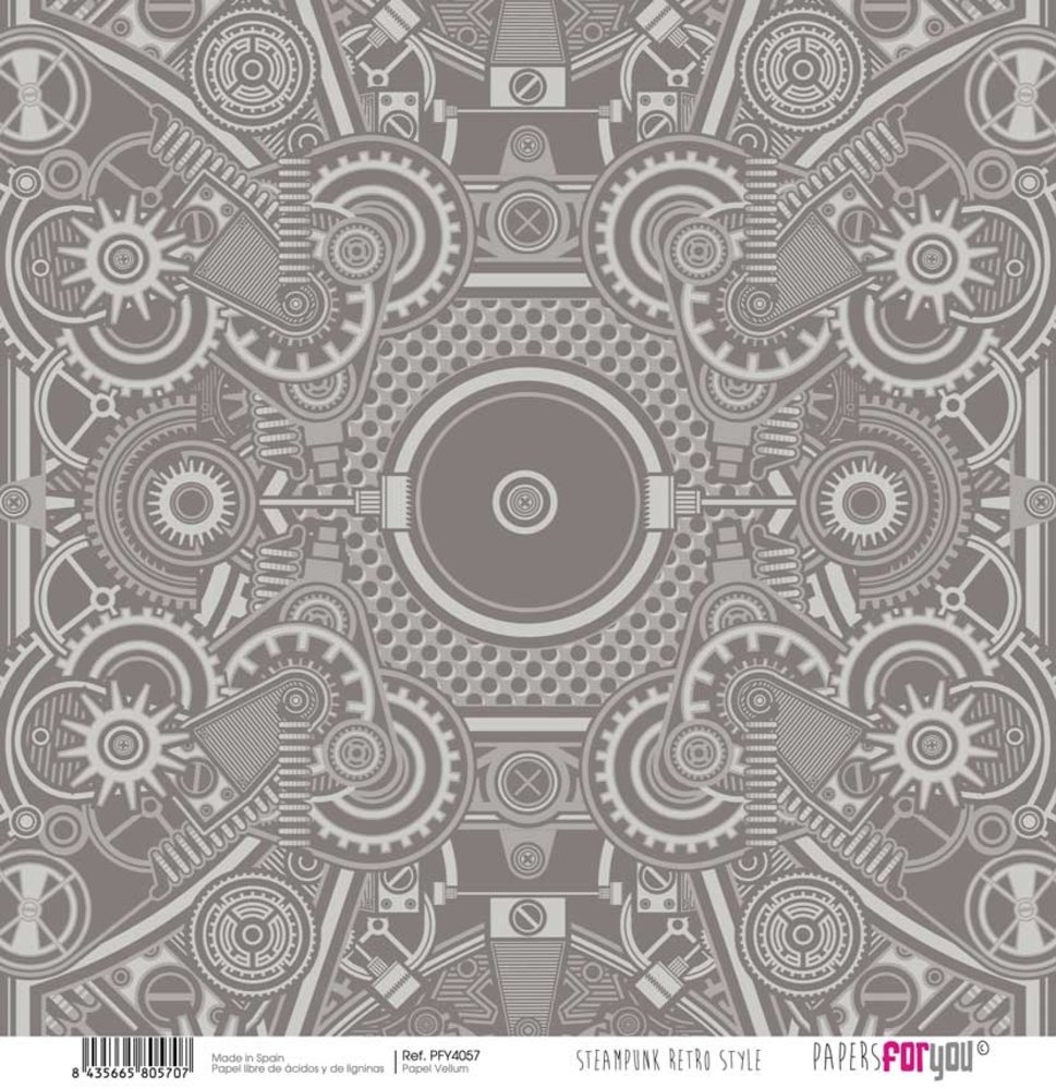 Papers For You Steampunk Retro Style Vellum Paper Pack (6pcs) (PFY-4051) (DISCONTINUED) Papers For You Steampunk Retro Style Vellum Paper Pack (6pcs) (PFY-4051) (DISCONTINUED)