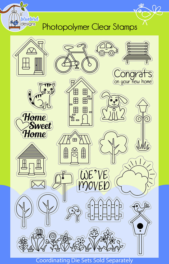 Lil' Bluebird Designs Happy Birthday Stamp Set