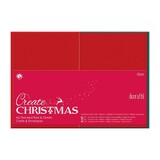 Papermania Create Christmas Cards & Envelopes A6 Textured Red & Green (PMA 151904)
