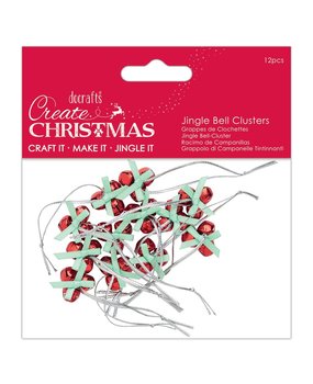 Papermania Create Christmas Jingle Bell Clusters (12pcs) (PMA 356957) (DISCONTINUED)