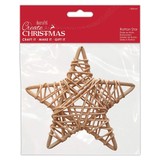 Papermania Create Christmas Rattan Star Natural 140mm (PMA 174460) (DISCONTINUED)