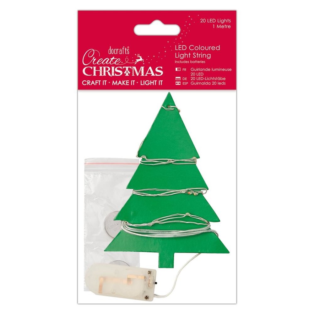 Papermania Create Christmas LED Light String Multi Coloured (20pcs) (PMA 105964) (DISCONTINUED) Papermania Create Christmas LED Light String Multi Coloured (20pcs) (PMA 105964) (DISCONTINUED)