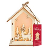Papermania Create Christmas Wooden LED Shadow Box House 2 Stags (PMA 174953) (DISCONTINUED)