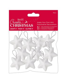 Papermania Create Christmas Make Your Own Polystyrene Mini Decorations Stars 10pcs (PMA 827915) (DISCONTINUED)