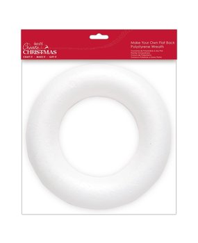 Papermania Create Christmas Make Your Own Polystyrene Flat Back Wreath (PMA 827919) (DISCONTINUED)
