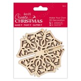 Papermania Create Christmas Make Your Own 3D Decoration Snowflake (PMA 105934) (DISCONTINUED)
