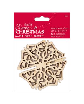 Papermania Create Christmas Make Your Own 3D Decoration Snowflake (PMA 105934) (DISCONTINUED)