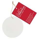 Papermania Create Christmas Flat Hanging Blank Ceramic Bauble (PMA 174051) (DISCONTINUED)