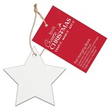 Papermania Create Christmas Flat Hanging Blank Frosted Acrylic Star (PMA 174056) (DISCONTINUED)