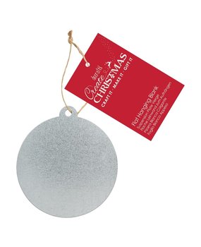 Papermania Create Christmas Flat Hanging Blank Metal Bauble (PMA 174059) (DISCONTINUED)
