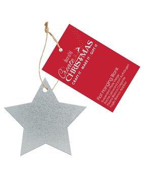 Papermania Create Christmas Flat Hanging Blank Metal Star (PMA 174058) (DISCONTINUED)