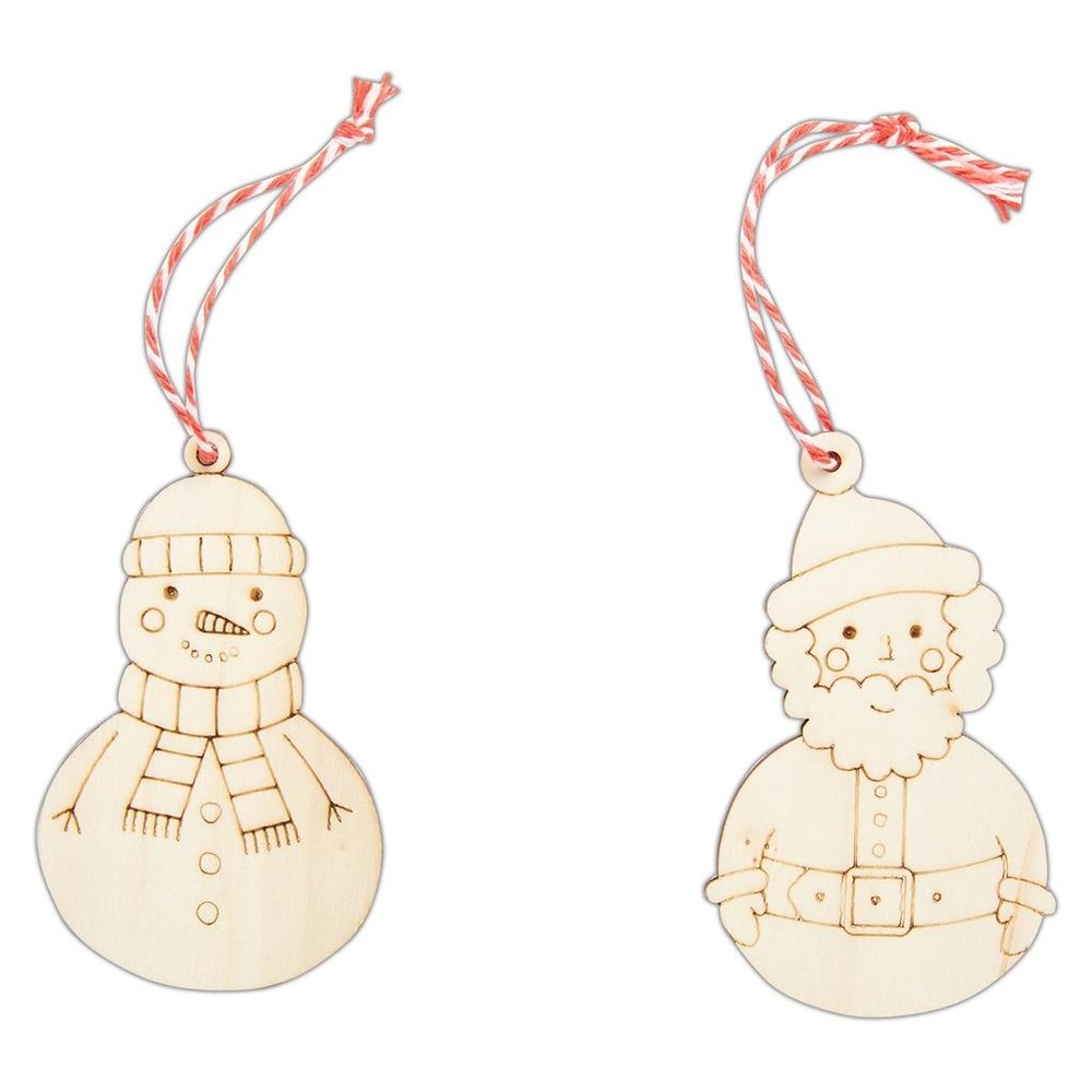 Papermania Create Christmas Festive Wooden Gift Tags (6pcs) (PMA 359930) (DISCONTINUED)