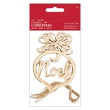 Papermania Create Christmas Noel Wooden Tags (3pcs) (PMA 174341) (DISCONTINUED)