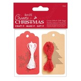 Papermania Create Christmas Cross Stitch Gift Tags (10pcs) (PMA 106903) (DISCONTINUED)